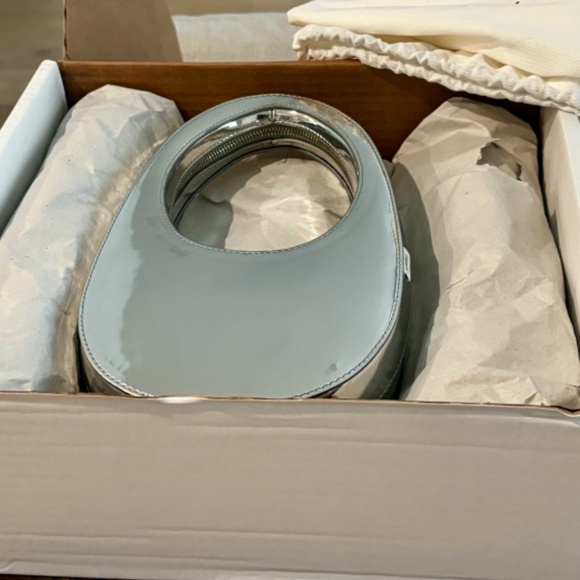 COPERNI -MIRRORED SYNTHETIC MINI SWIPE BAG SILVER - Picture 3 of 8